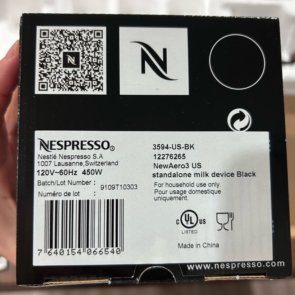 New Nespresso Breville Pixie in Black w/milk frother and 14 coffee pods - Picture 10 of 14